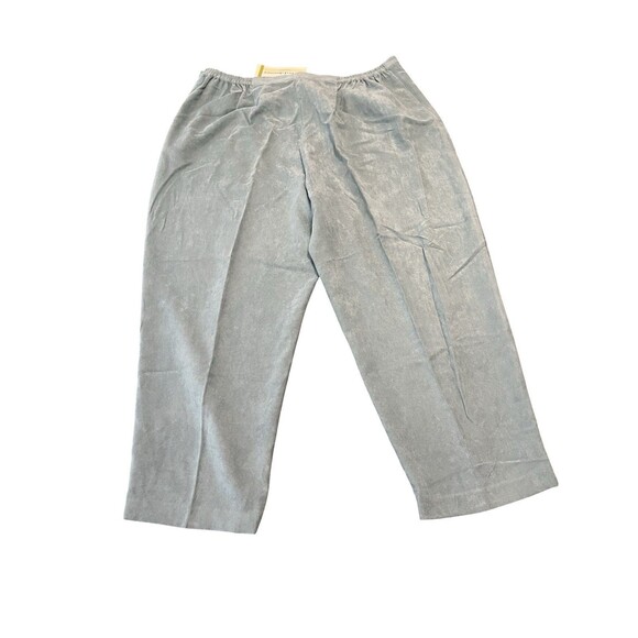 Alfred Dunner Women's Seafoam Elastic Waist Suede Feel Pull On Pants Size 22W - Picture 6 of 11